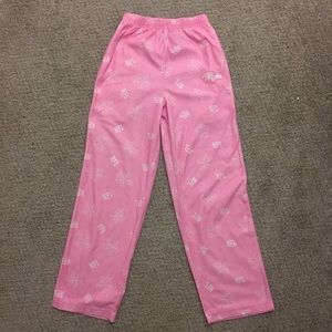 Girls 10/12 L Large Baltimore Ravens PJ Pants Pink